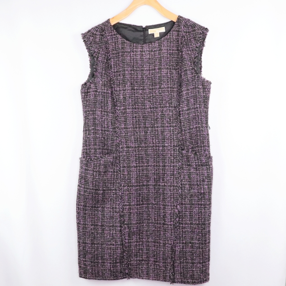 Michael Kors | Purple Reverse Hem Pocket Dress